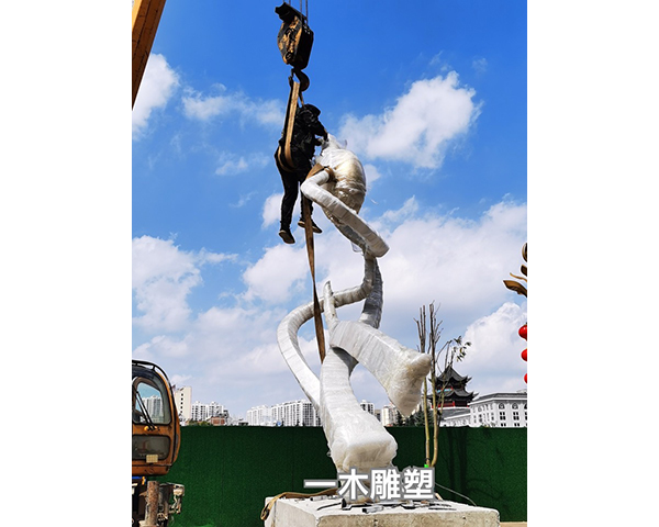 宣威市火腿美食广场不锈钢雕塑